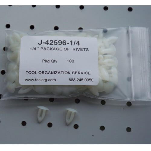 J-42596-1/4 <br/> 1/4 in. Rivets <br/> 100 Pk